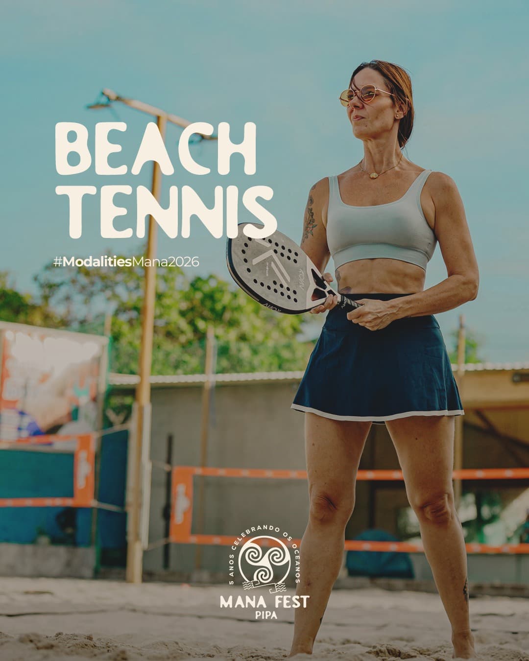 beach-tennis modality flyer