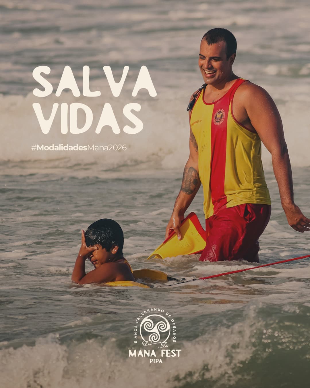 Flyer de la modalidad life-saving