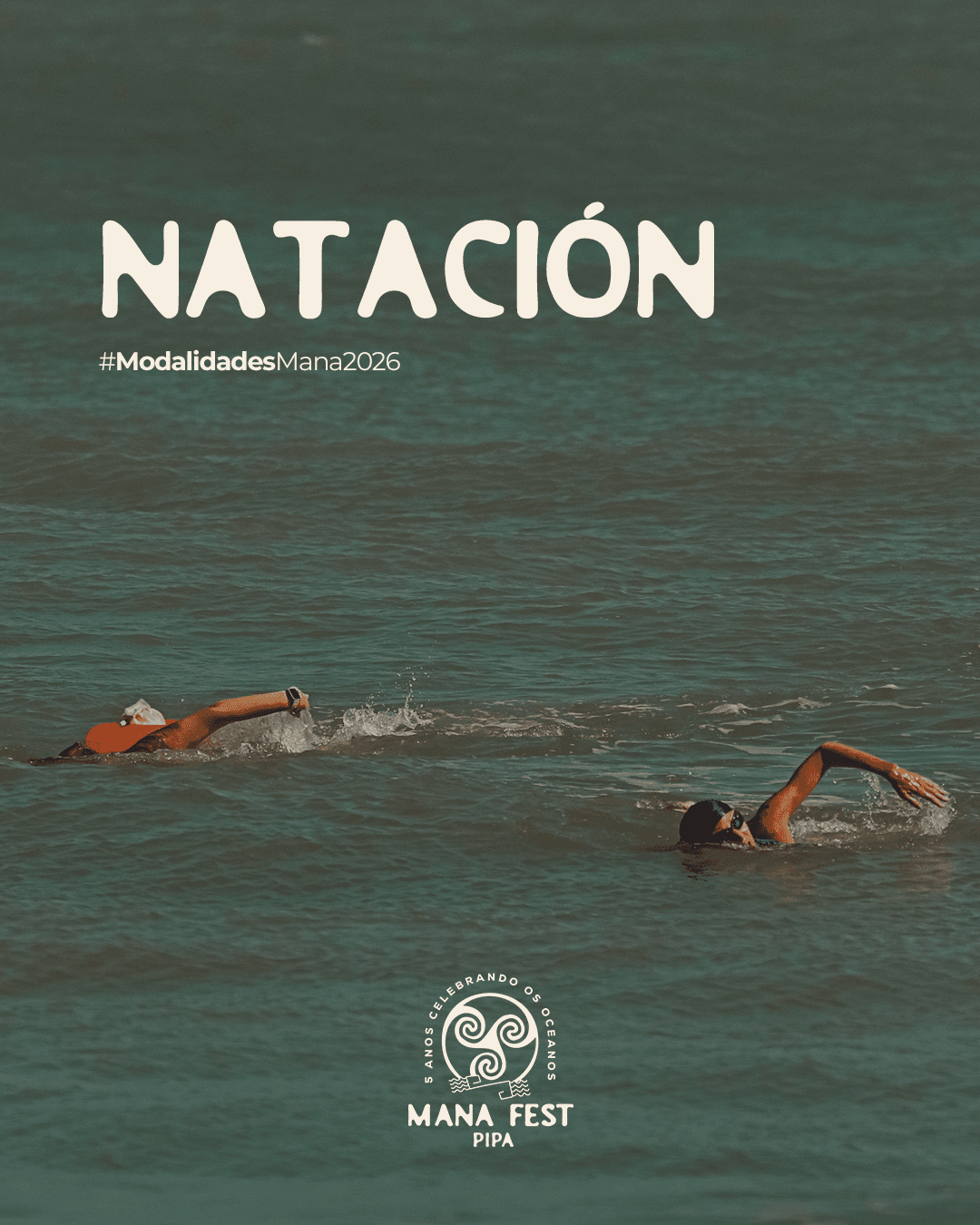 Flyer de la modalidad natacao