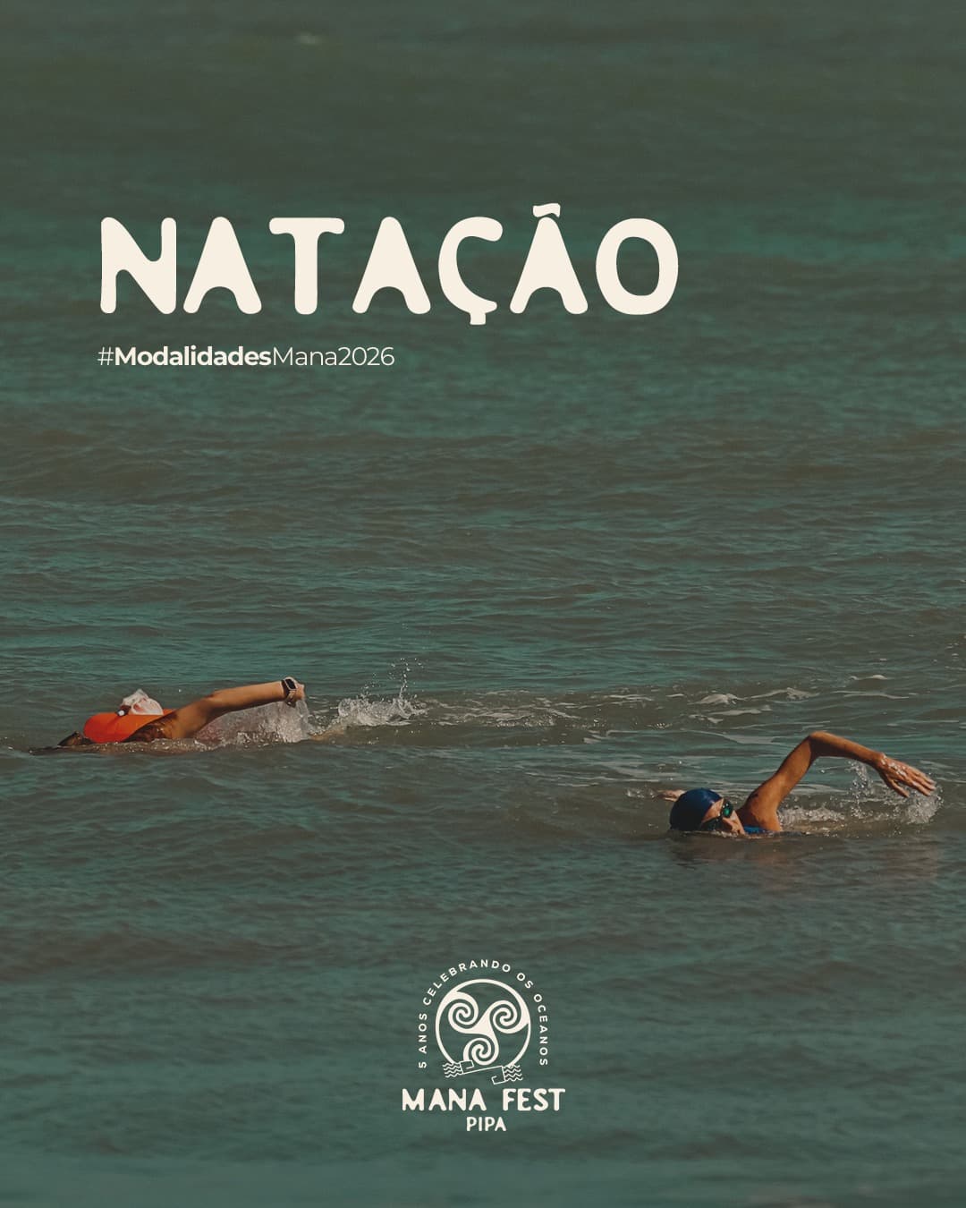 Flyer da modalidade natacao