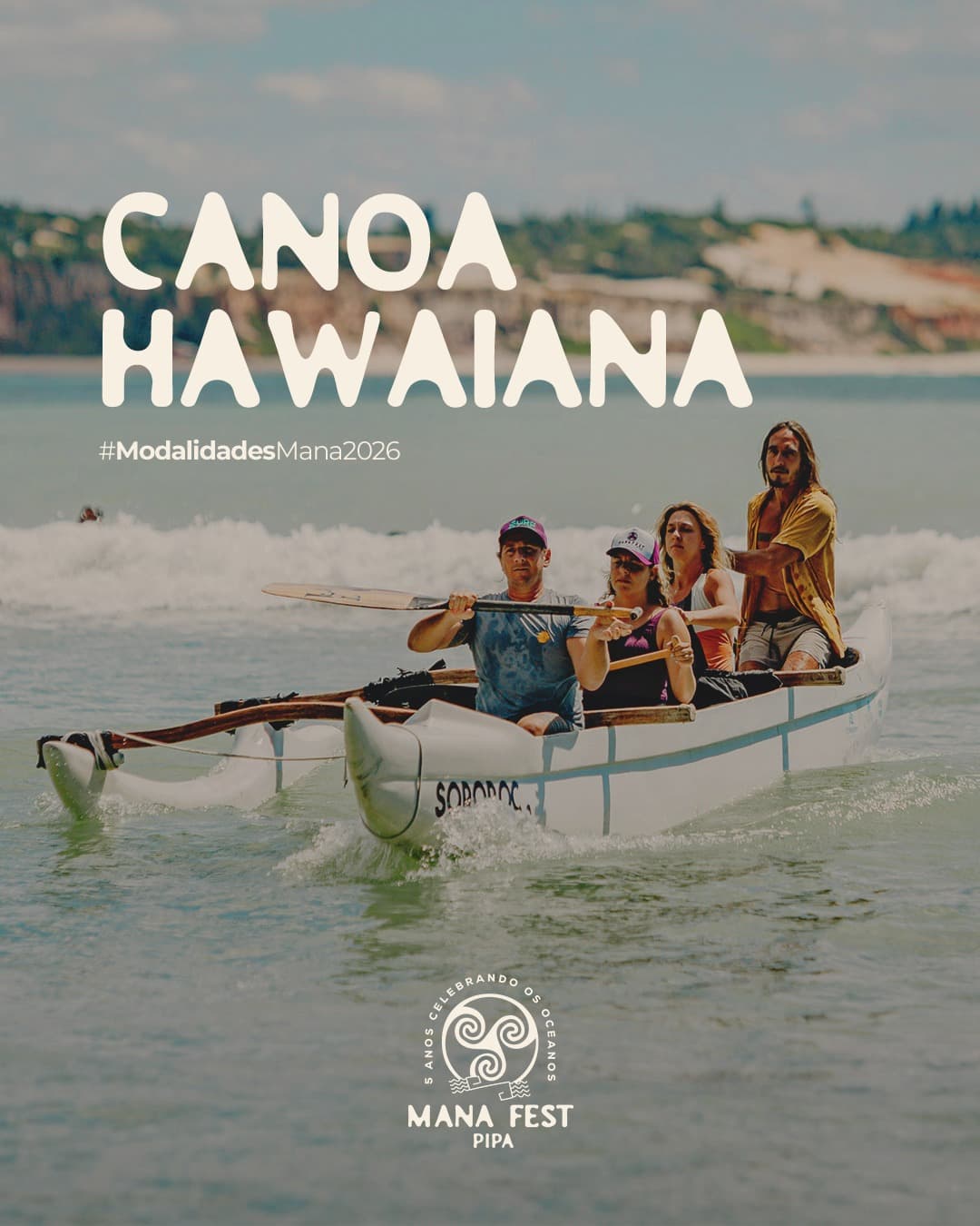 Flyer de la modalidad canoa-havaiana