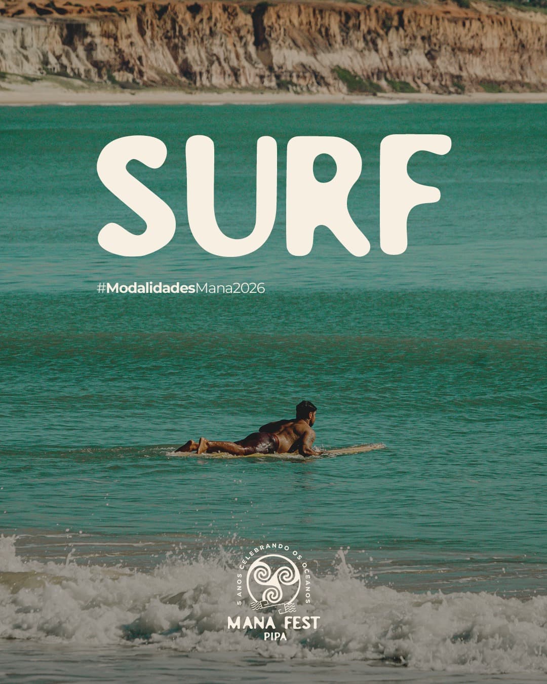 Flyer da modalidade surf